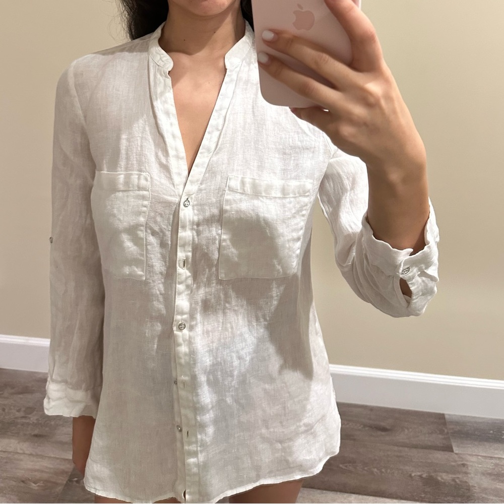 Zara linen shirt